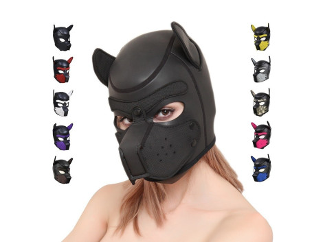 Masque Chien Bondage BDSM