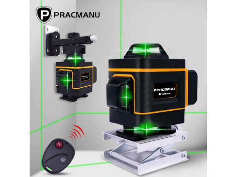 Niveau Laser 4D Rotatif 360 Auto Nivelant 16 lignes