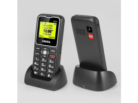 Telephone Portable Senior SOS avec Socle