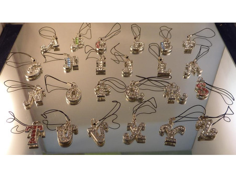 Bijou Pendentif Telephone Strass Cristal  