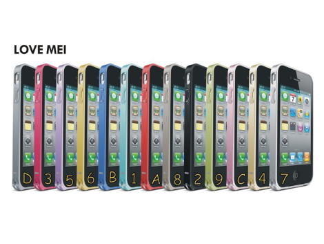 LOVE MEI Coque Bumper Aluminium Ultra Leger pour iPhone Samsung