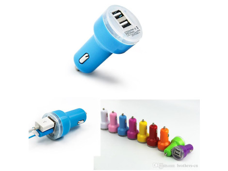Double chargeur USB Voiture Allume Cigare pour iPhone iPad Tablettes  Samsung  Sony GPS