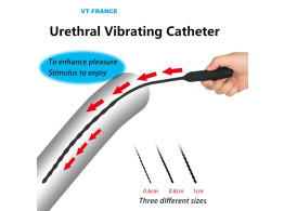 Catheter Uretral Vibrant Sans Fil