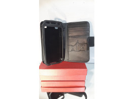 Coque Etui Cuir pour Samsung HTC iPod iPhone