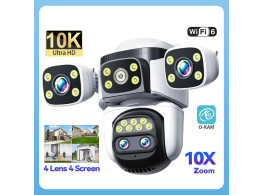 Camera IP Wifi 4 Objectifs 20MP Zoom 10X PTZ  AI