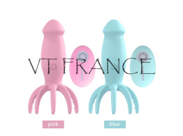 Vibro Silicone Pieuvre a Telecommande