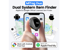 Traceur GPS Bluetooth double système MiLi MiTag AirTag