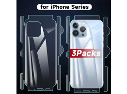 3 Film Hydrogel Protection Dos Arriere pour iPhone