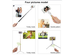 Perche Monopode Trepied Carbon Fiber Bluetooth Selfie Monopod  GoPro Iphone IOS Android