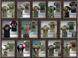 Armee France Maillot T-Shirt Sport Terrain