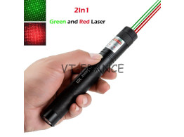 Pointeur Laser Rouge + Vert Haute Puissance 