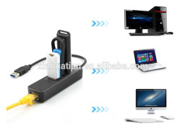 Hub USB 3.0/3.1  3 ports LAN / RJ45 Ethernet 1Gb