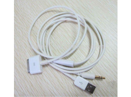 Cable Audio Jack USB Dock 30 pin Micro USB pour  iPhone Ipad  Samsung