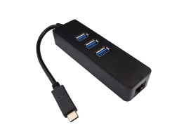 Hub USB  Type C 3 ports  USB 3.0  RJ45 Ethernet 1GB